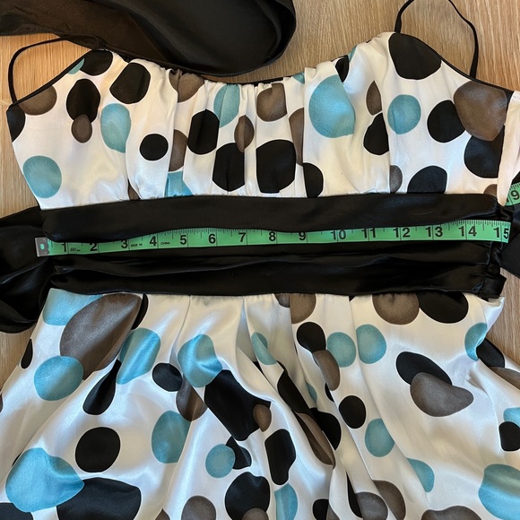 Trixxi Satin Polka Dot Dress - Picture 8 of 10